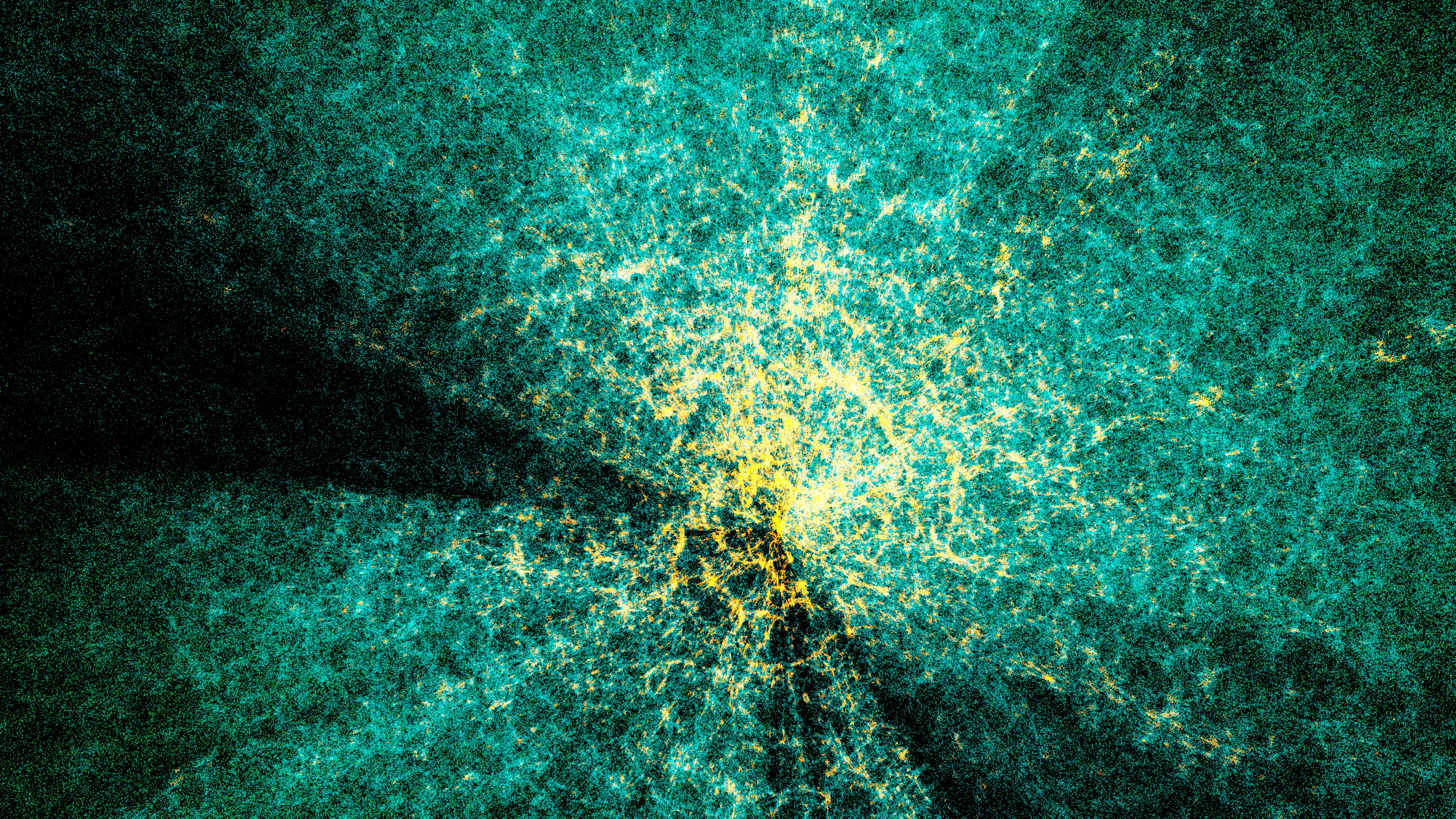 Sloan Digital Sky Survey galaxy catalog rendered in OpenSpace, showing the cosmic web