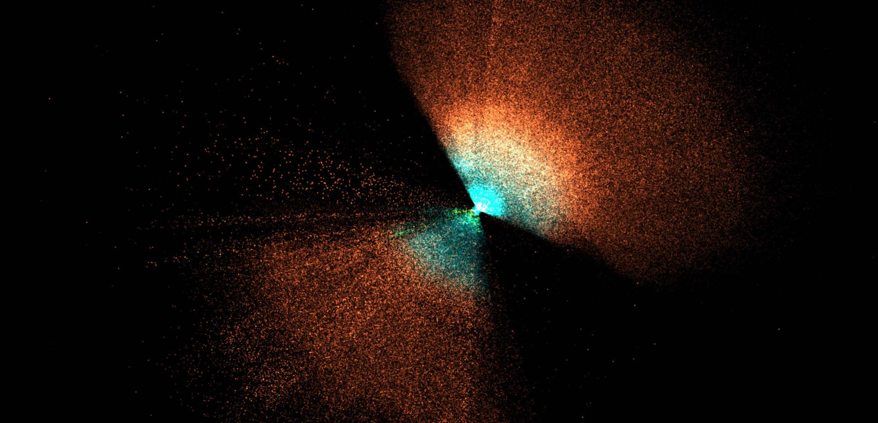 Half a million quasars rendered in OpenSpace, mapped to the edge of the observable universe